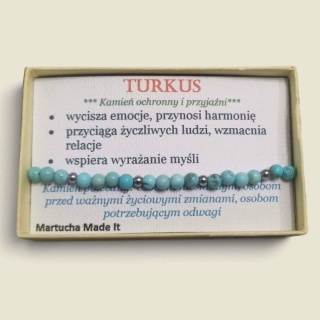 Bransoletka z turkusem