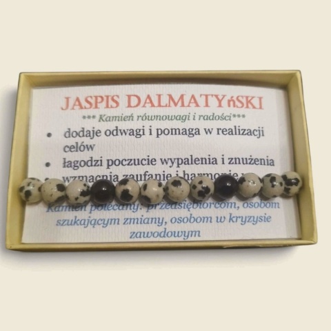 Bransoletka z jaspisem dalmatyńskim