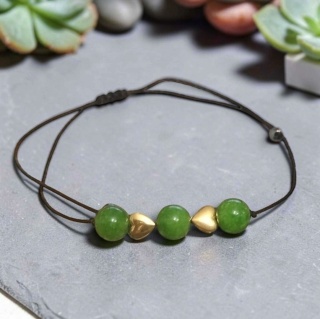 Bransoletka z peridotem (oliwinem)