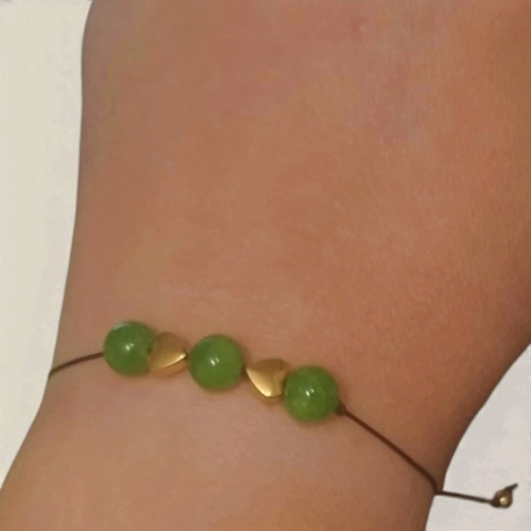 Bransoletka z peridotem (oliwinem)